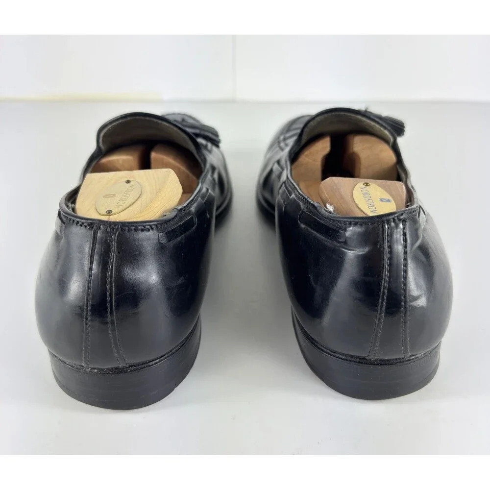 Alden Shoes Men's Shell Cordovan 664 Black Tassle Loafers US 11 B/D